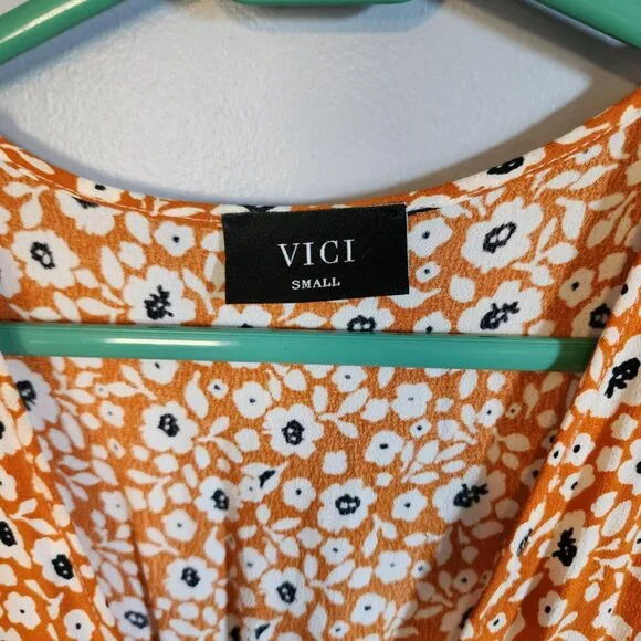 EUC  Vici Front Top Wrap High/Low dress - Picture 10 of 12